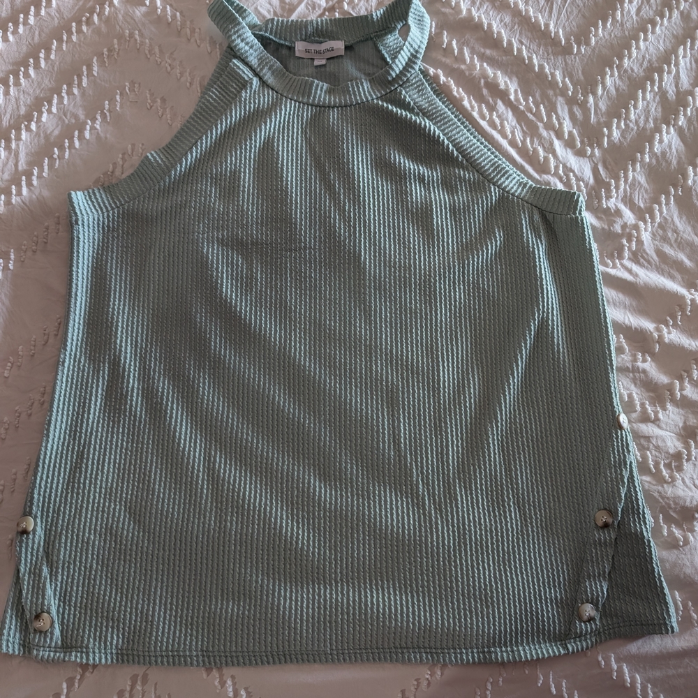 Mint Green Sleeveless Top